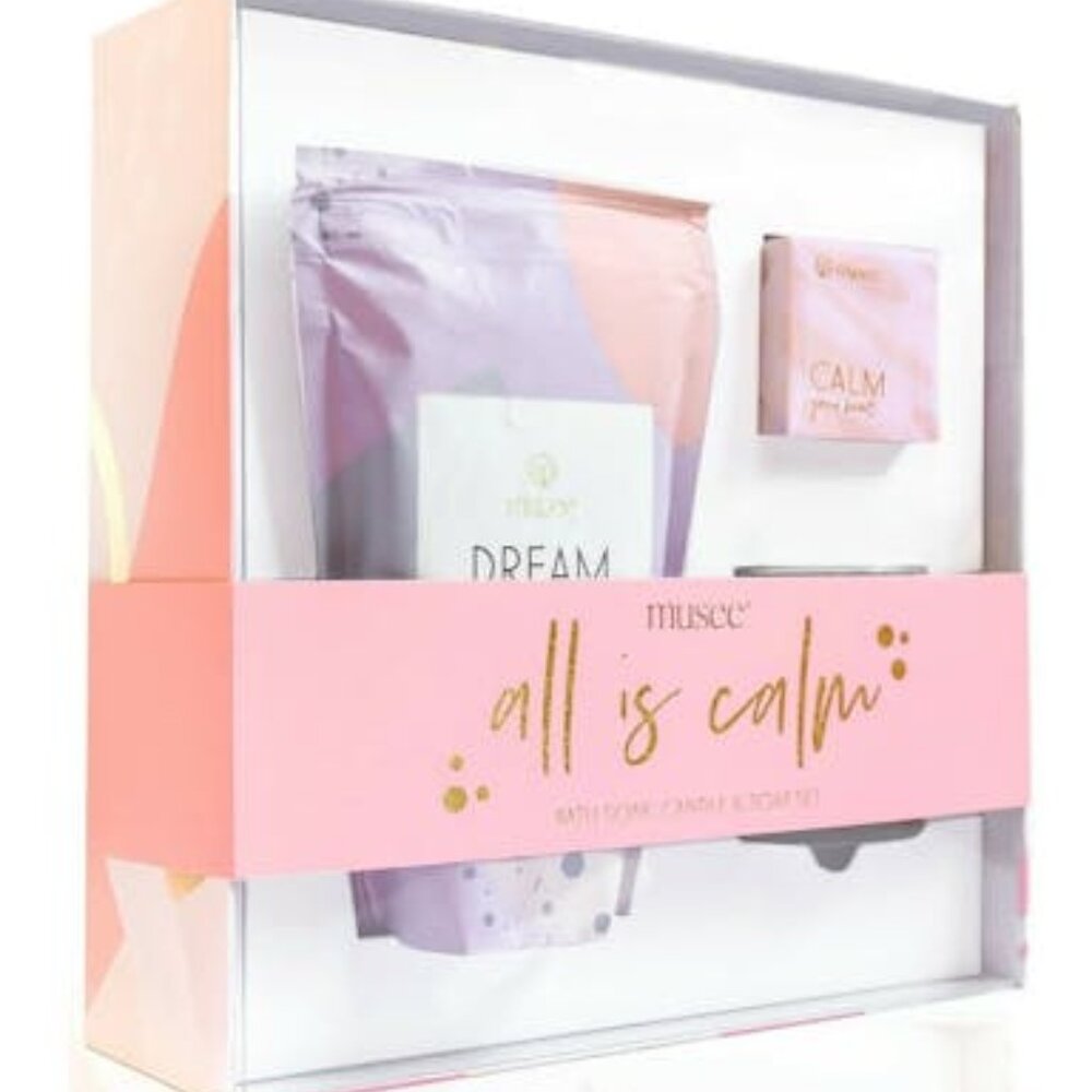Musee 3-Pc. All Is Calm Gift Set Radiate Soap,Bath Soak,Candle